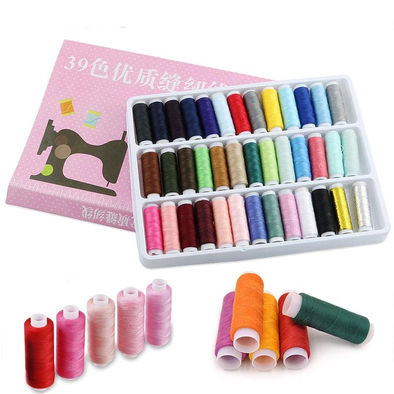 39 Colors Polyester Sewing Thread For Quilting Stitching Embroidery Thread Sewing Machine Spools Thread Hand Sewing Accessories: Default Title