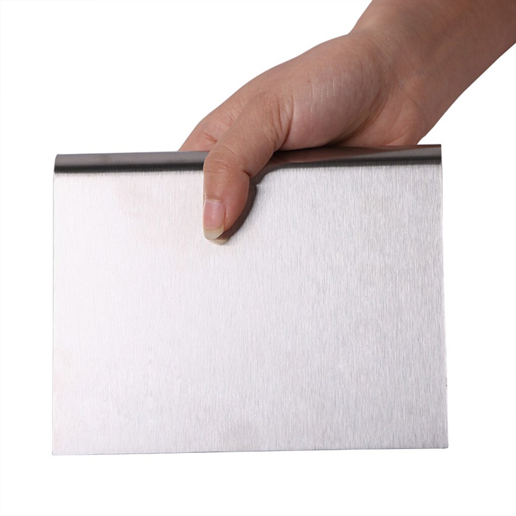 Stainless Steel Home Kitchen Baking Pizza Dough Scraper Cutter Kitchen Flour Pastry Smoother Tools With Scale