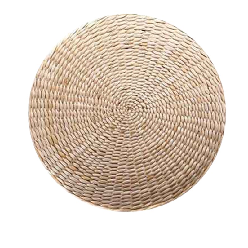 Tatami golvkudde sittdyna, runt vadderat rum golv halm matta för utomhus inomhus sits (11.8 tum  x 4.2 tum)