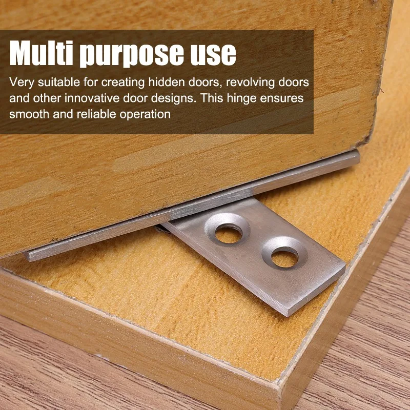 5/1 PC Rvs Pivot Scharnieren 360 Graden Roterende Scharnier Sluiting Garderobe Kastdeur Verborgen Scharnieren Meubelbeslag