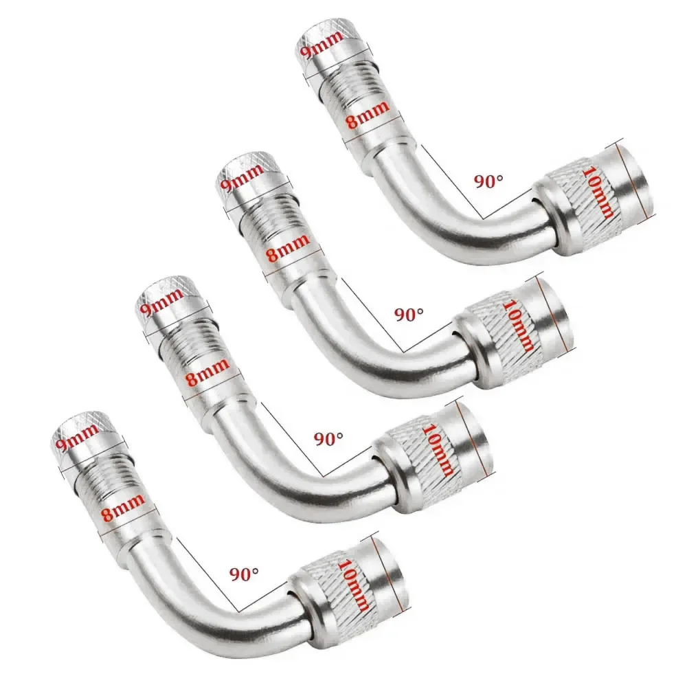 45 90 135 Grad Winkel gebogener Ventiladapter Reifenschlauch Ventilverlängerungsadapter für Motorrad LKW Auto Moto Fahrrad: Elfenbein