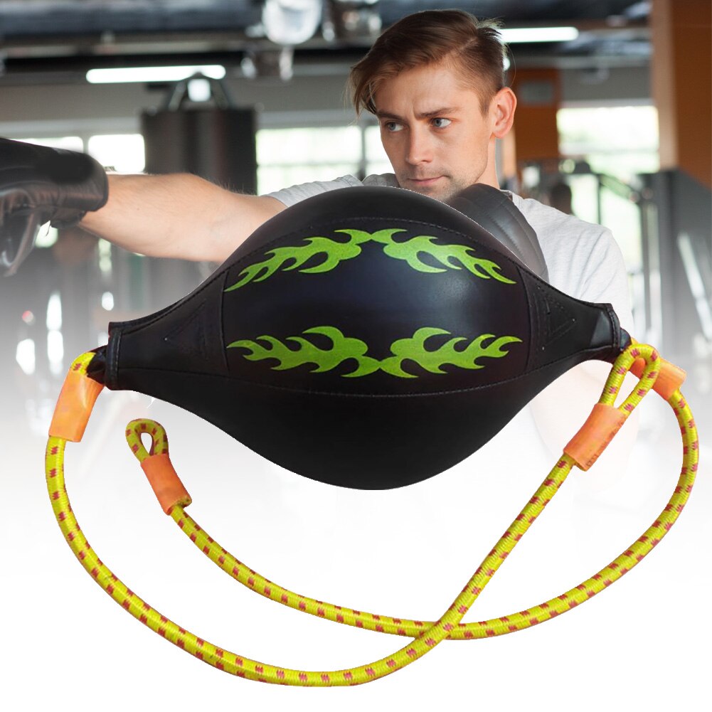 Faux Leather Boxing Fitness Muay Thai Bodybuilding Inflation Speed Punching Ball