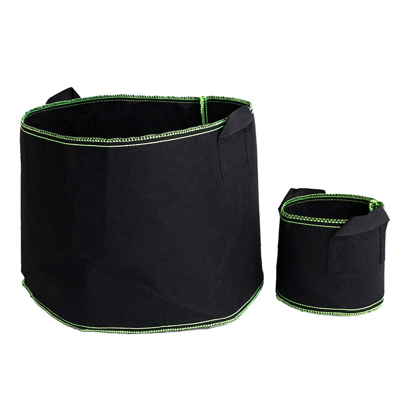 1/2/3/5/7/10 gallon svart filtkrukor trädgårdsväxt växtpåse container
