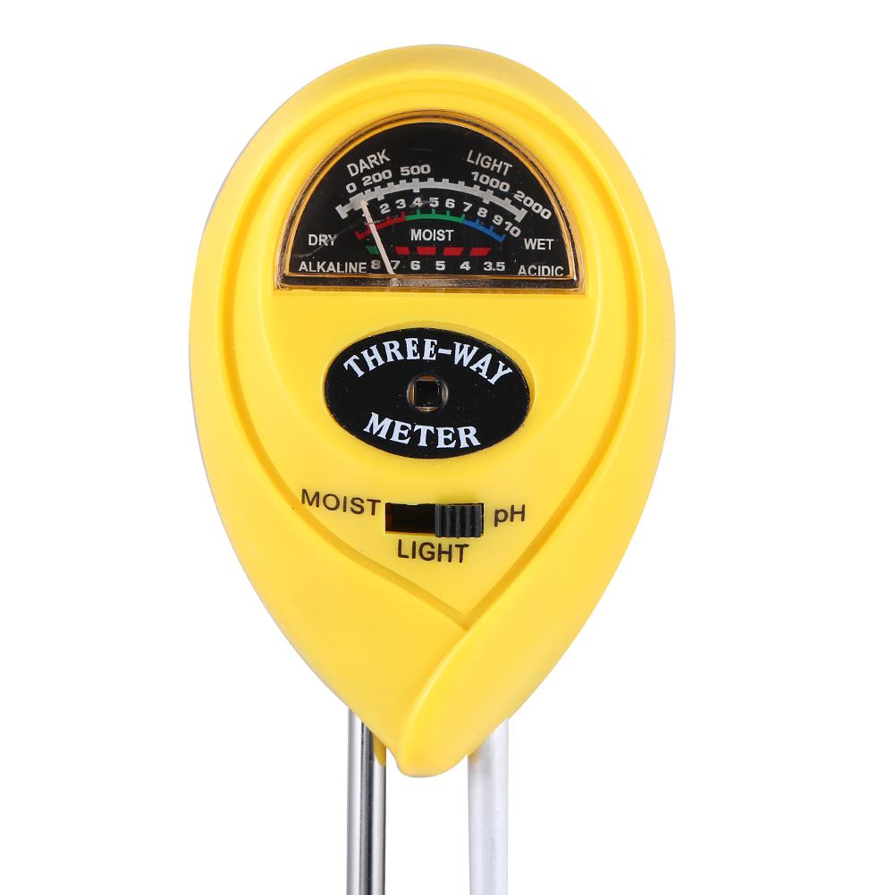 3-In-1 Bodem Ph Meter Analyzer Bloem Planten Hygrometer Bodem Tester Vocht Intensiteit Meter Voor Boerderij Of onderwijs Experimenten