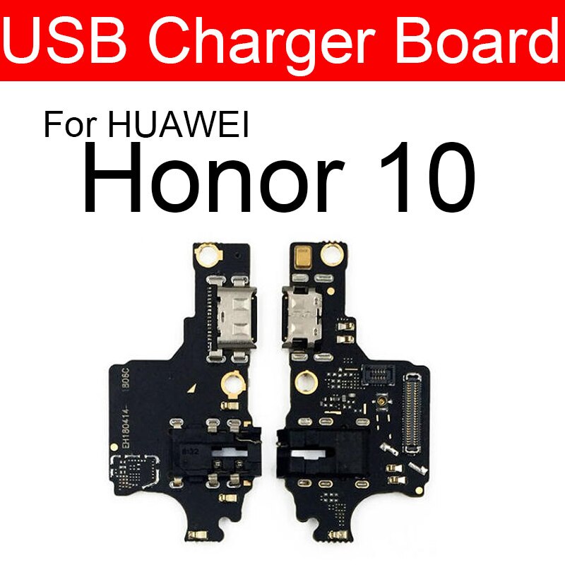Laddare usb-uttagskort för huawei honor 8 lite pro 9 9i 10 20 20i play  v8 v9 v10 v20 laddningsportmodul usb-kontaktkort: För ära 10
