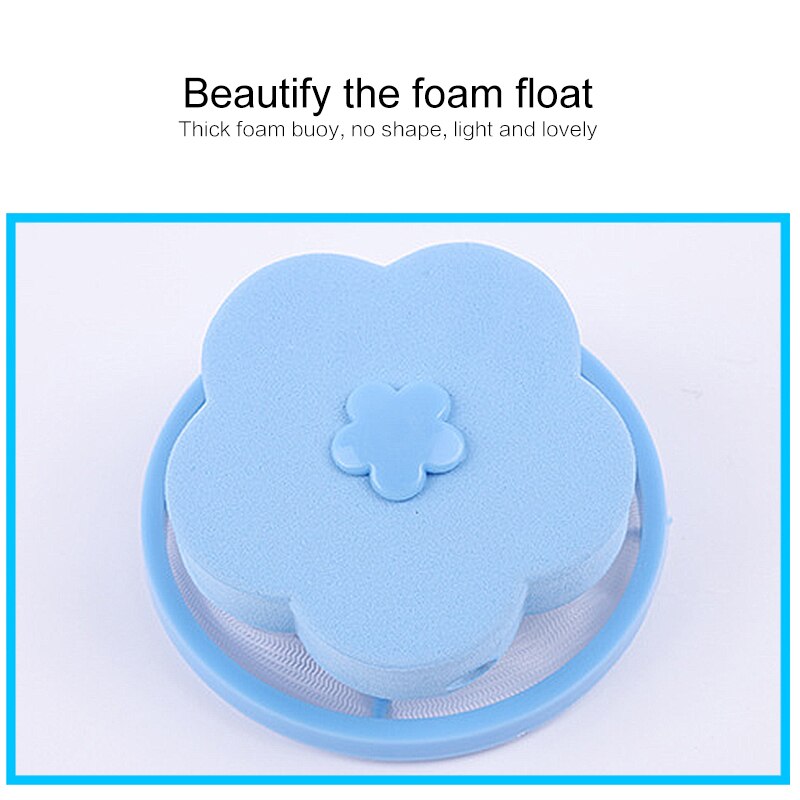 Flower Shape Mesh Laundry Filter Bag Floating Lint Hair Catcher Washing Machine Removal Device Home Cleaning Tools