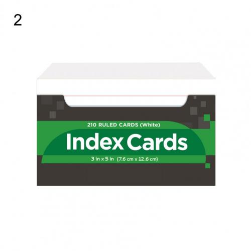 Praktische 1 Set Grote Multifunctionele Neon Index Kaarten Papier Note Kaarten Milieuvriendelijke Voor Thuis:  2