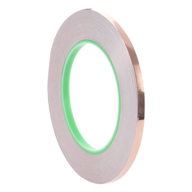 Nastro di lamina di rame con adesivo conduttivo (6mm X 33 metri)-artigianato, vetro colorato, saldatura, riparazioni elettriche, messa a terra, EM