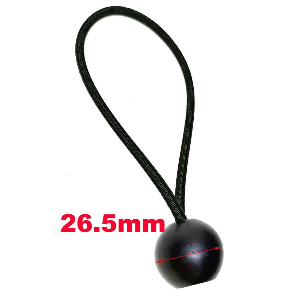 Bungee cord ball tarp canvas tarp flagpole tie cord ends shock elastic loop tie cord fixed boat pole tent accessories