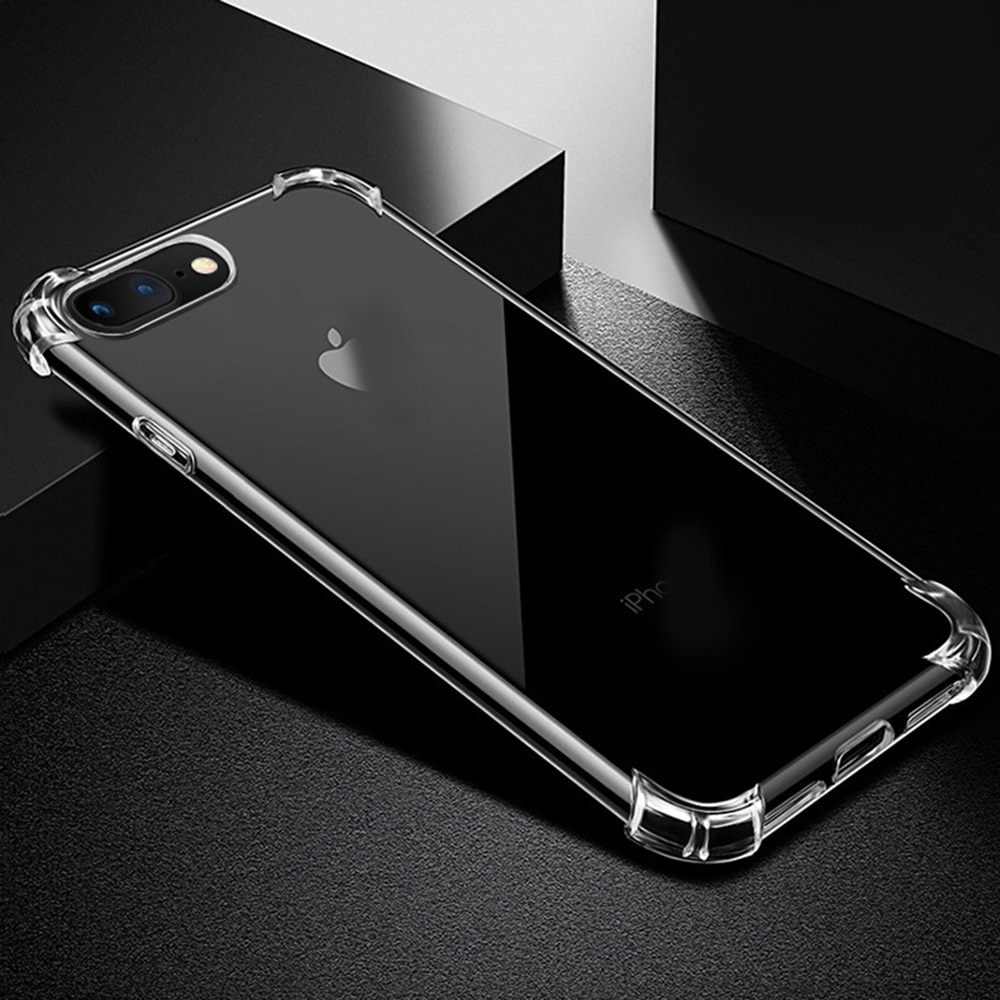 Shockproof Phone Case Ultra Thin Clear For iPhone 11 12 Pro X XS Max Transparent Silicone Case For iPhone 6 7 8 Plus Back Cover