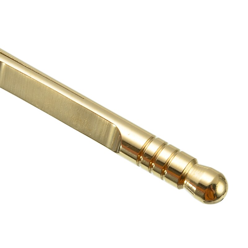 Handgemaakte 17.5cm gouden gelegeerde stalen theeklemmen multifunctionele gebogen pincet tang met geschikte geribbelde handgreep accessoires keuken