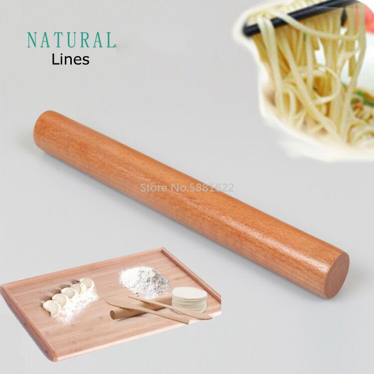 Rodillo de madera para cocina, herramienta de cocina para hornear masa, accesorios de 16/30/50CM, 5 tamaños,