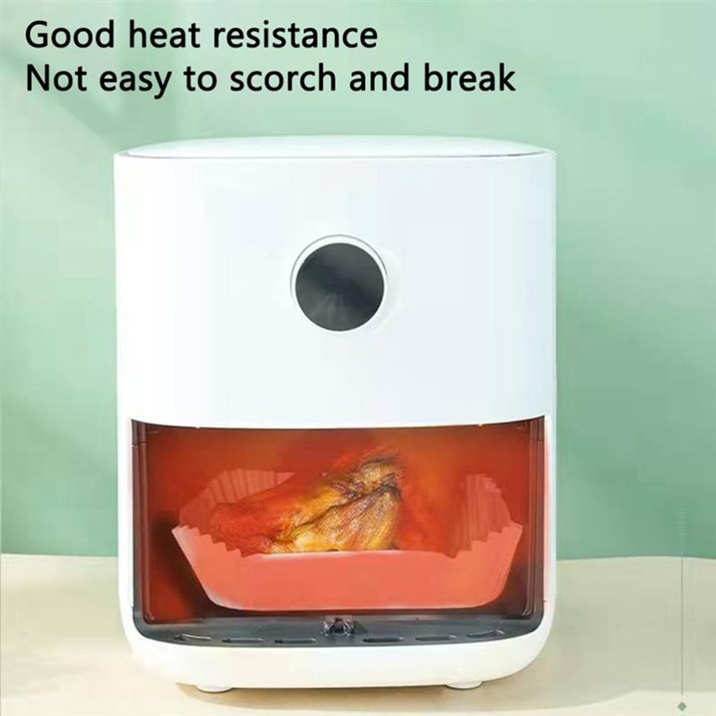 50/100PCS Air Fryer Disposable Paper Liner Baking Mats Kitchen AirFryer Baking Accessories Steamer Round Paper Non-Stick Mat