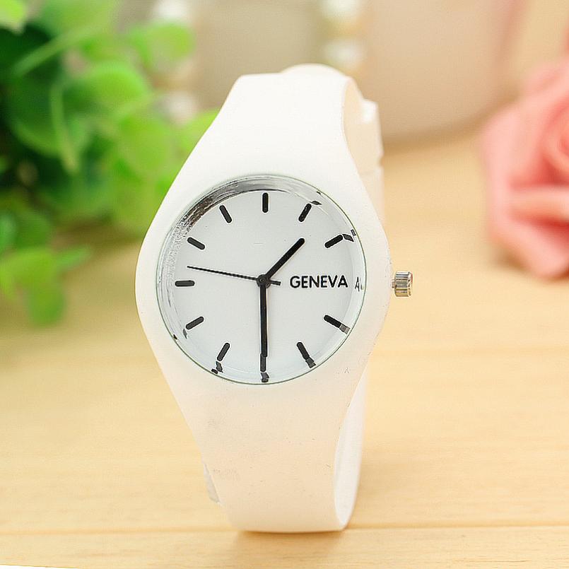 Durable Watch Womens Leisure Sports For Chirdren Sports Watch Candy-colored Jelly Watch 12 Colors Silicone Strap Leisure Watch: A