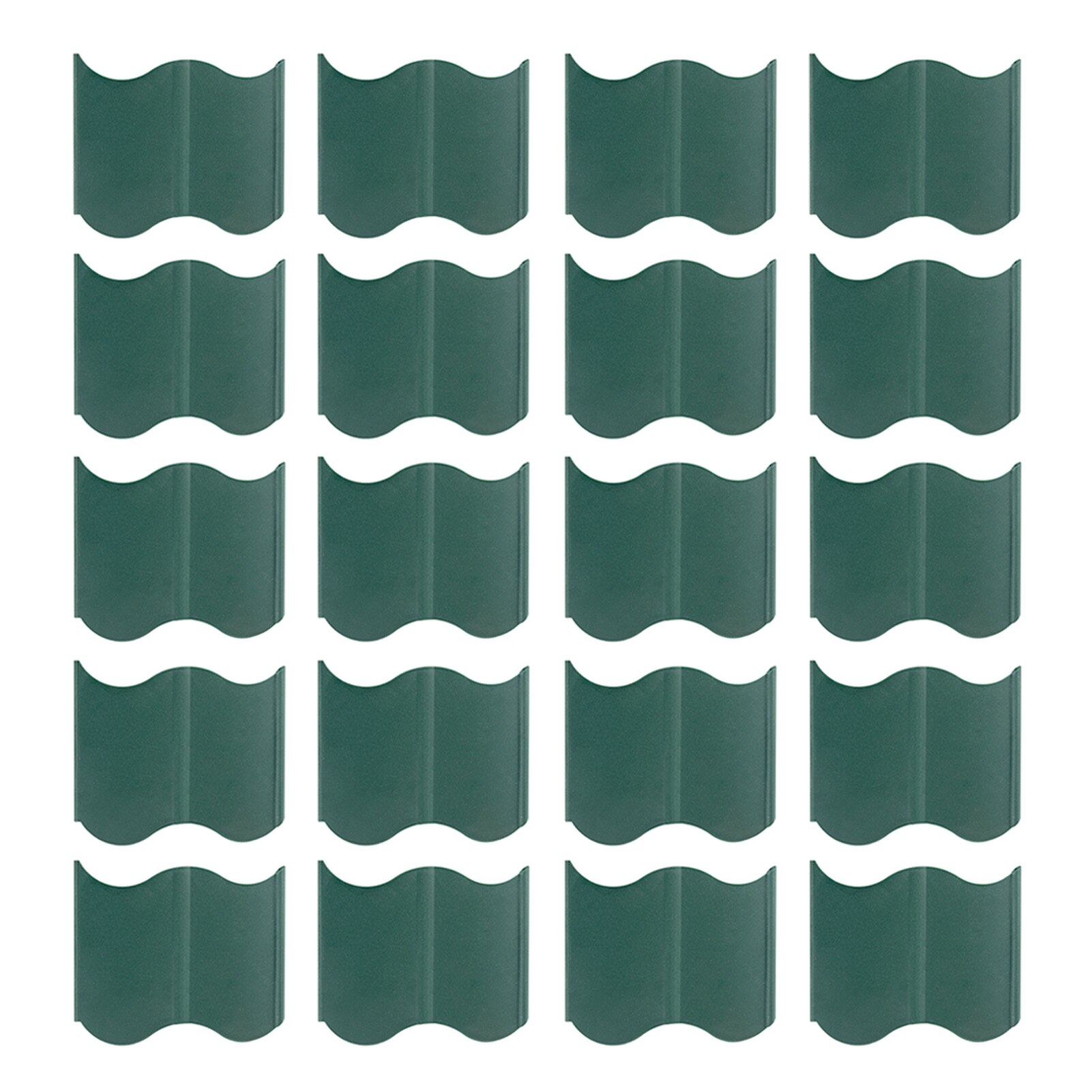20pcs Barrier Home Easy Install Garden Fence Protective Ornament Balcony DIY Landscape Flower Bed Edging Border Frame Lawn