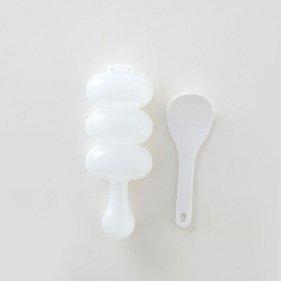 Créativité Sushi outils secouer riz balle moules pour enfants Bento accessoires fabricant maison cuisine salle à manger bricolage Sushi Onigiri Gadgets: WHITE