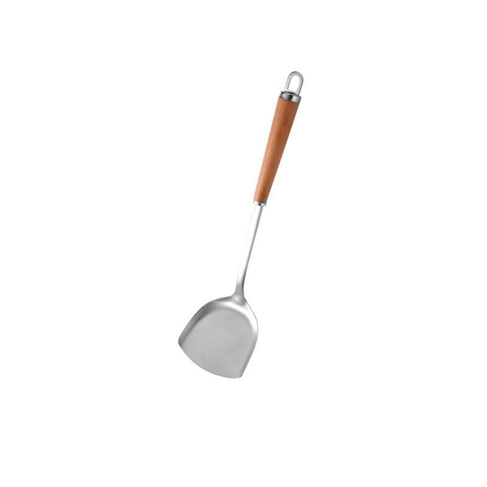 Non-Stick Silicone Cooking Spatula Wok Shovel Frying Spatula Shovel Slotted Spoon Silicone Cooking Kitchen Cooking Tool: black