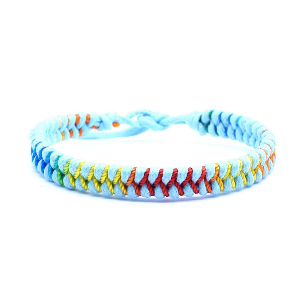 Hand geweven Kant Up Vlag Kleur Armband voor Mannen en Vrouwen Koppels Armband Sport Fans Rol- spelen Sieraden: r10