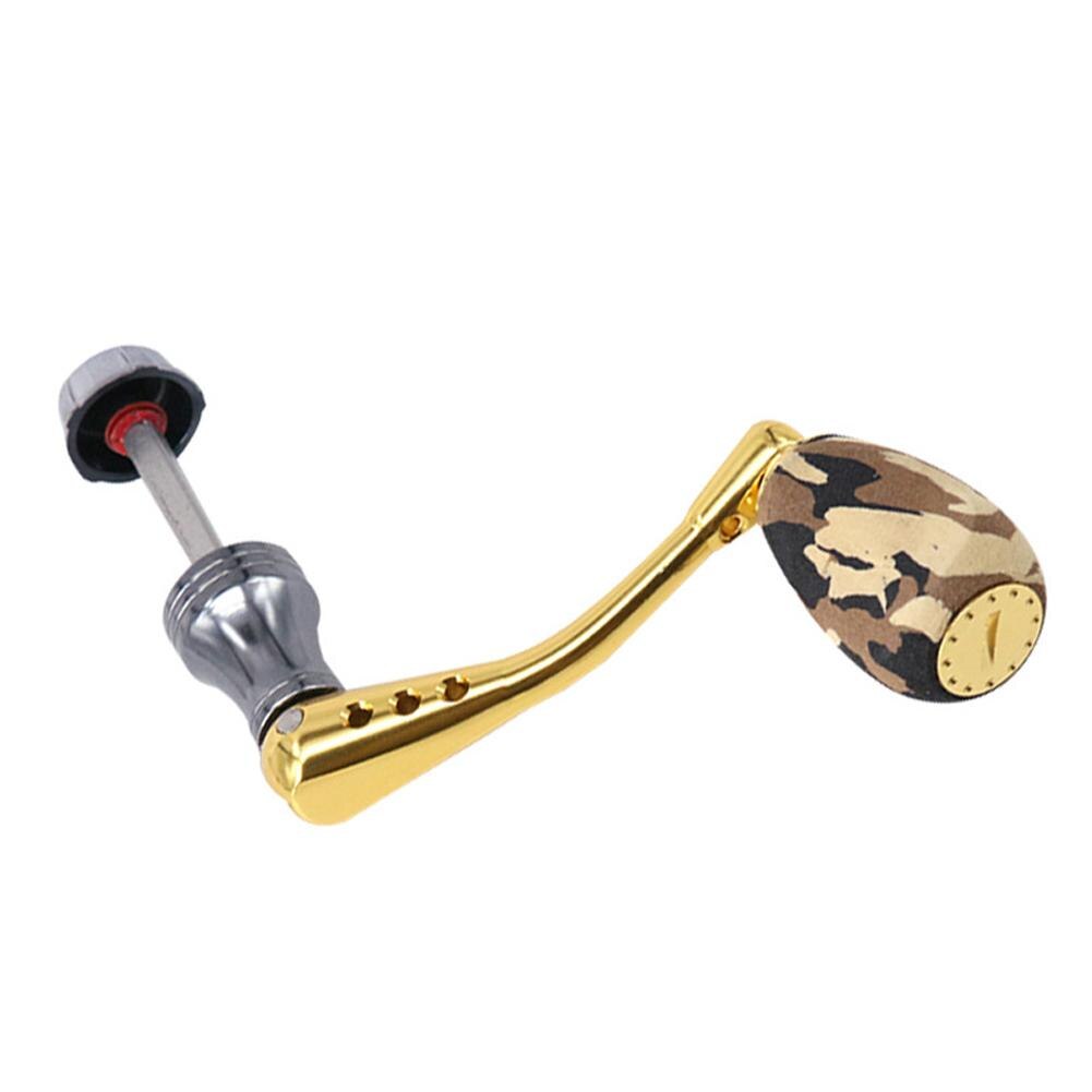 DEUKIO Fishing Reels Rocker Arm Spinning Reel Handle Stainless Steel Metal Handle Anti-slip NASCI SAHARA SEDONA: Camouflage Yellow
