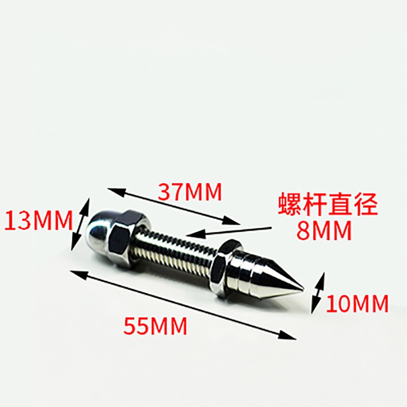 4 Pcs 304 Rvs Speaker Spikes Cd Versterker Draaitafel Pad Stand Voeten Luidspreker Box Spikes Cone Vloer Voet Nail: Screw G