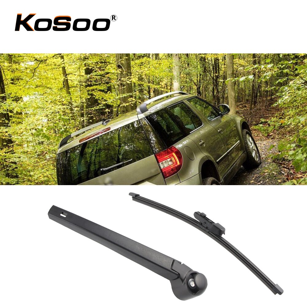 KOSOO Auto Rear Car Wiper Blade For Skoda Yeti,280mm Onwards Rear Window Windshield Wiper Blades Arm,Car Accessories