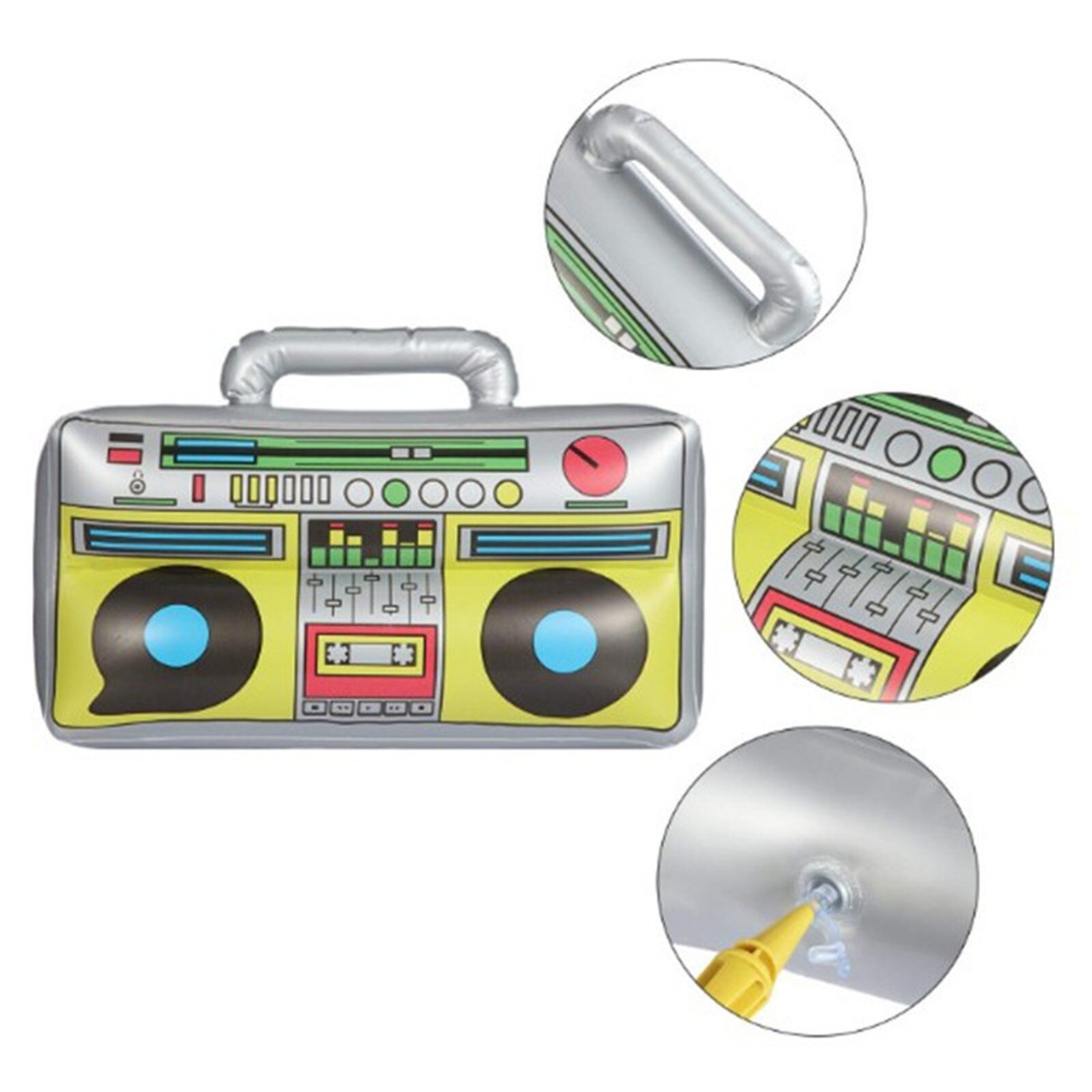 Funny Inflatable Radio Boombox Inflatable Mobile Phone Props For 80s 90s Party Decorations Pvc Inflatable Toys For Men Women