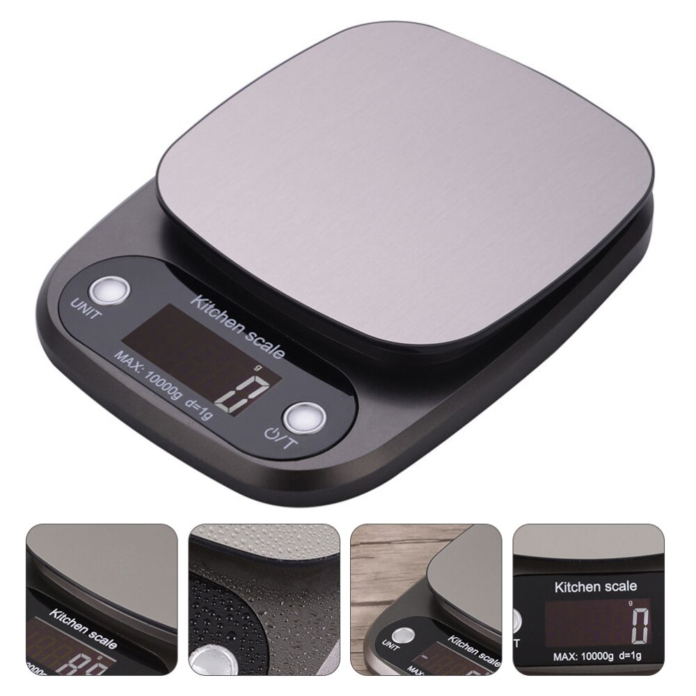 1pc multifunctionele, praktische, handige en duurzame huishoudweegschalen voor binnen en buiten: Grijs