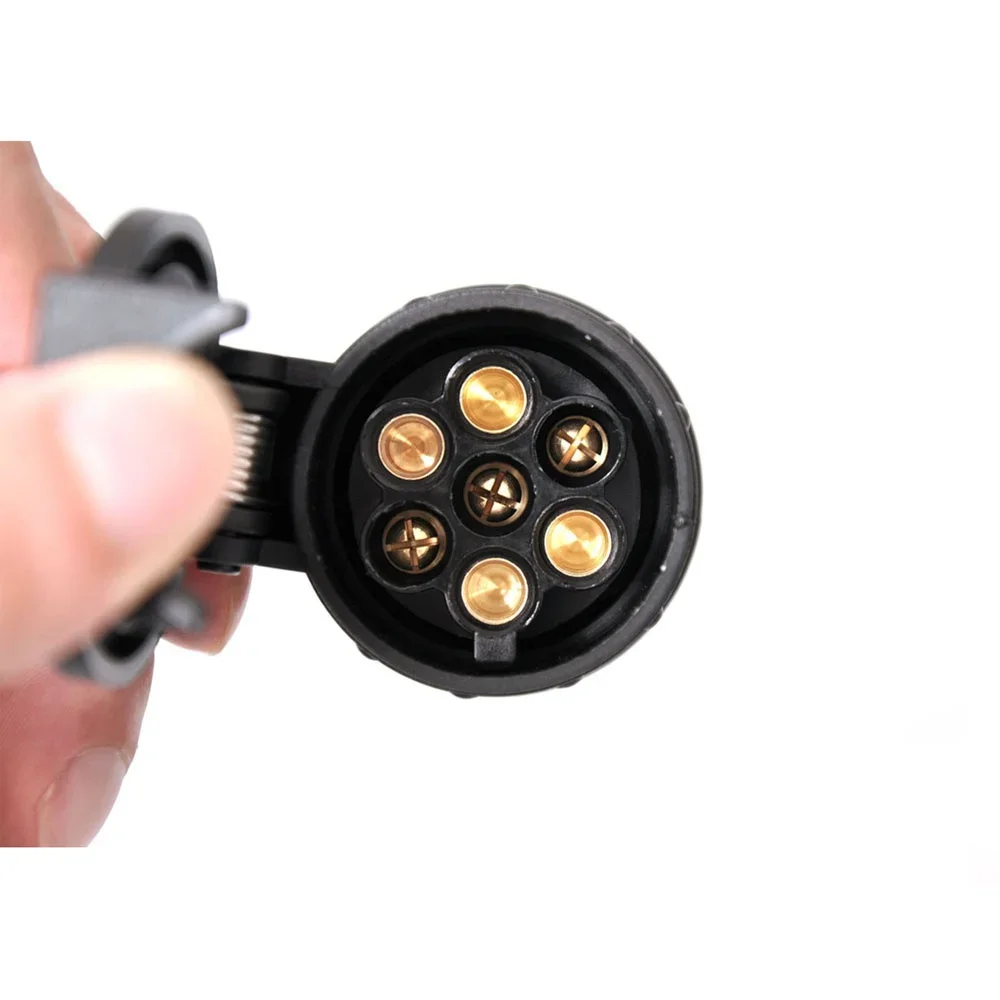 Duurzame 13 tot 7-pins stekkeradapter Trailerconnector 12V trekhaak trekhaak waterdichte stopcontactadapter