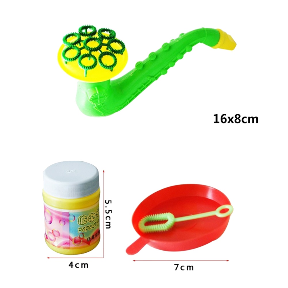 1 Pcs Willekeurige Water Blazen Speelgoed Saxofoon Vorm Kinderen Kids Outdoors Bubble Zeep Bubble Maker Blower Machine Blazen Speelgoed