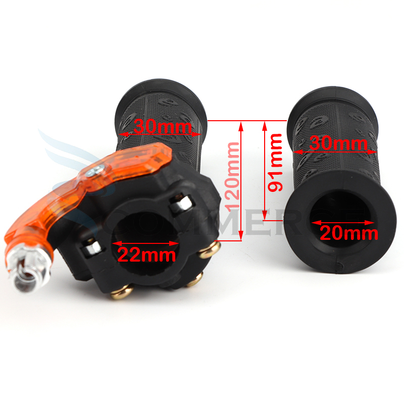 1 paio Twist Throttle Accelerator 3 impugnatura da stadio per 47cc 49cc Mini Dirt Bike Quad Pocket parti del motociclo