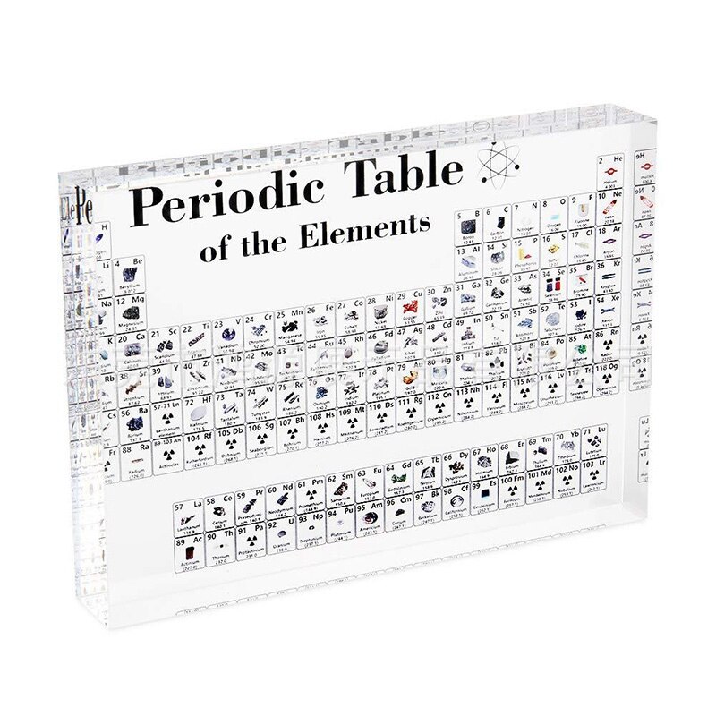 Acryl Periodieke Tafel Display Met Real Ss Kids Onderwijs School Dag Verjaardagscadeautjes Chemische S Display