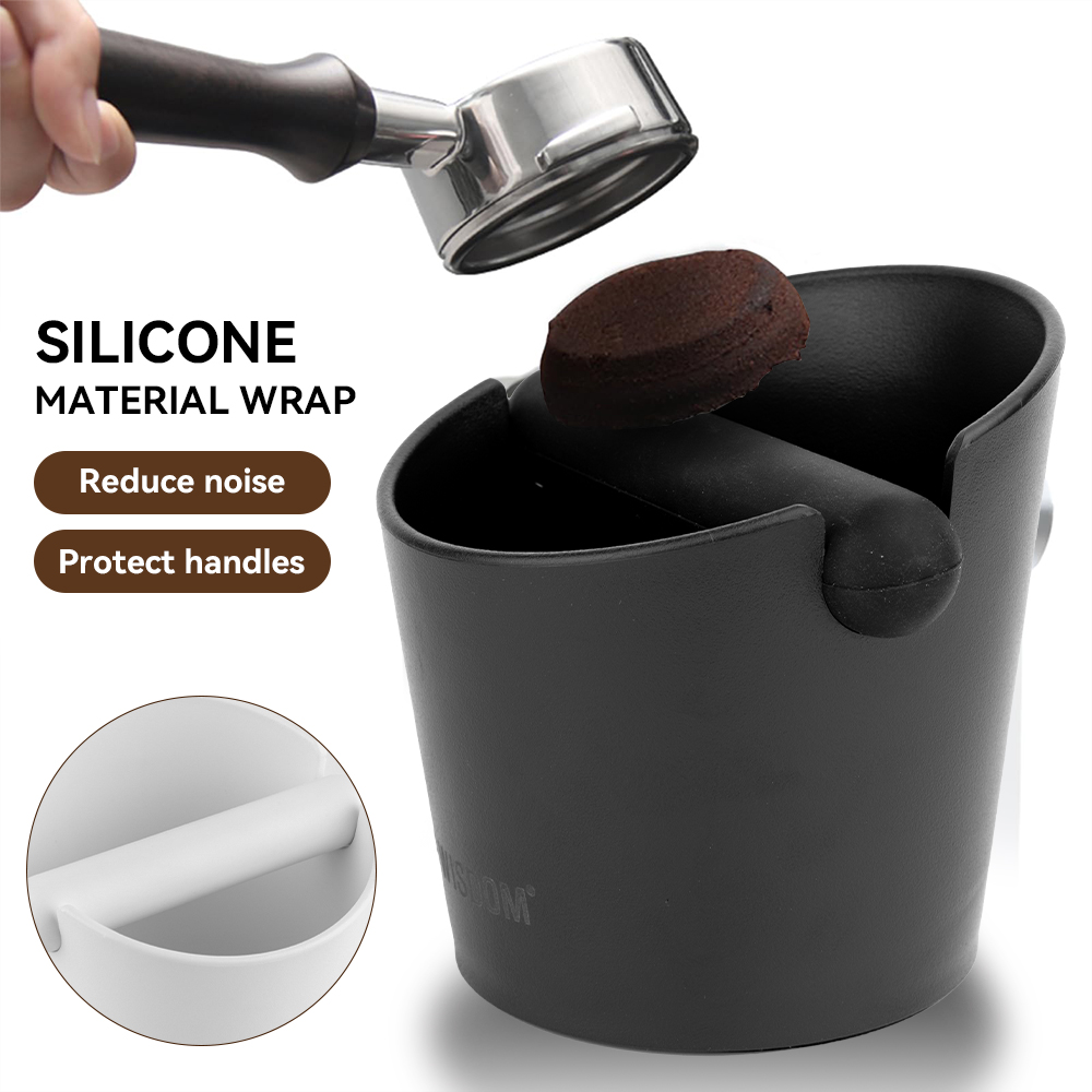 CF WISDOM Koffie Klopbox Espresso Grondbak Duurzame Antislip Koffieafvalcontainer voor Thuis Barista Commercieel Café Gebruik