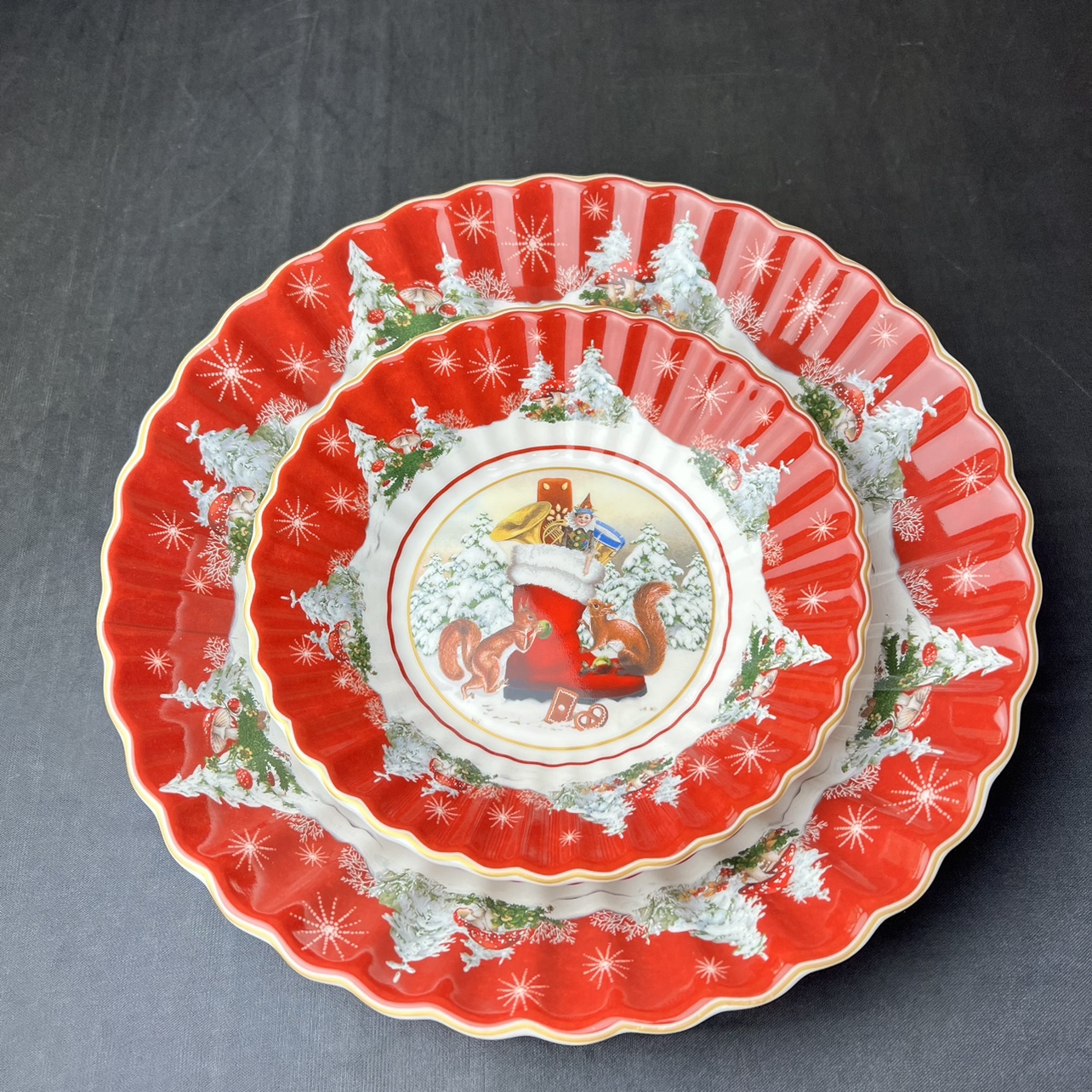 Niemiecka zastawa stołowa Weibao świąteczna zastawa stołowa zabawka radość kubek wielokąt miska Zachodni kuchnia jako sposób gotowania filiżanka robić kawy i sałatki przekąnarty