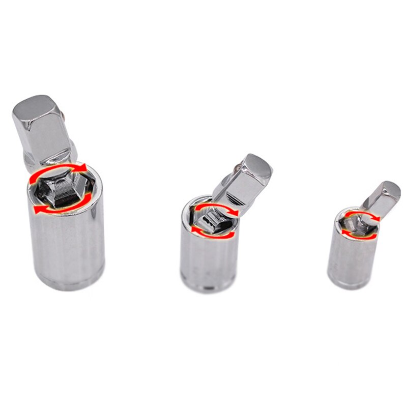 Drive Flexible Flexi Socket Extension Bar Adapter Ratchet Wrench Set 360 Degrees