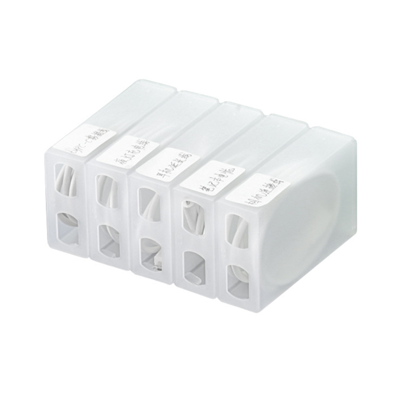 50LB 5 Grids Desktop Wire Cable Organizer Box USB Cable Storage Holder Case