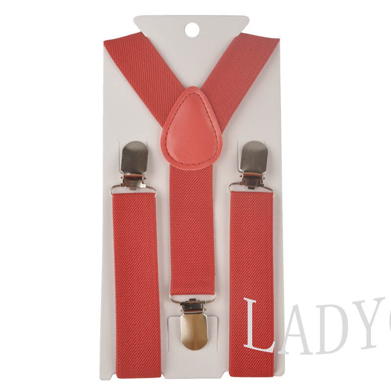 Soild Color Children Belt Baby Boys Girls Suspenders Clip-on Y-Back Braces Elastic Kids Adjustable suspenders suspenders: a30