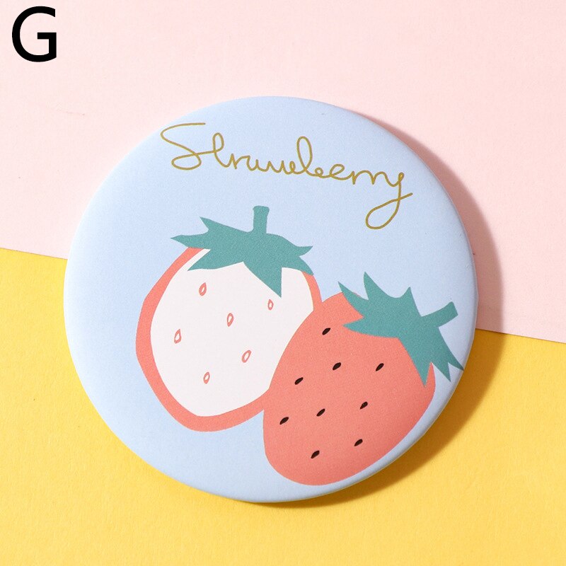 Portable Makeup Mirror Hand Mirror Mini Round Pocket Mirror Makeup Vanity Mirror Cosmetic Tool Travel Accessories: G
