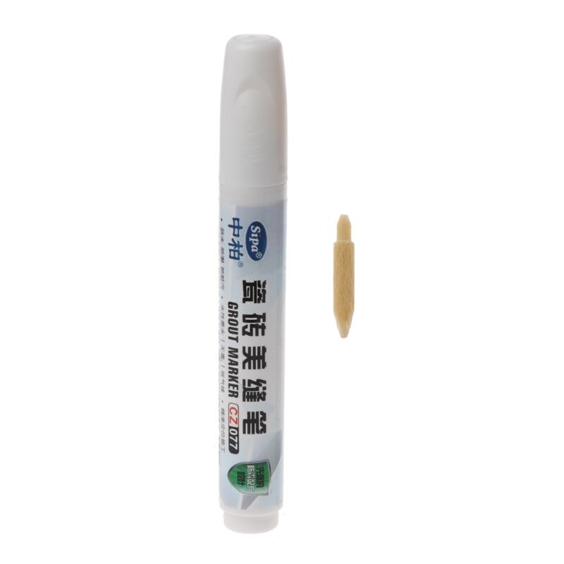Grout Pen Tile Gap Repair 3 Colors Pen White Tile Refill Waterproof Mouldproof White/Grey/Yellow: White