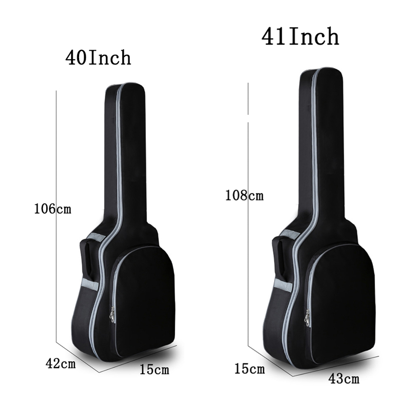 épaissir guitare sac Musical accessoires de musique sac acoustique éponge guitare fonction 40 41 pouces noir sacs couverture étui de protection