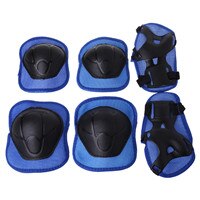 Rodilleras para niños, protección para patinete, protección para el codo, Protector de rodilla para niños, accesorios para bicicleta: Azul