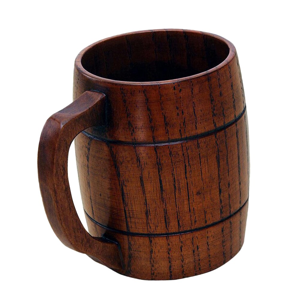 MagiDeal Natürliche Holz Rustikalen Bier Becher Ho... Vicedeal