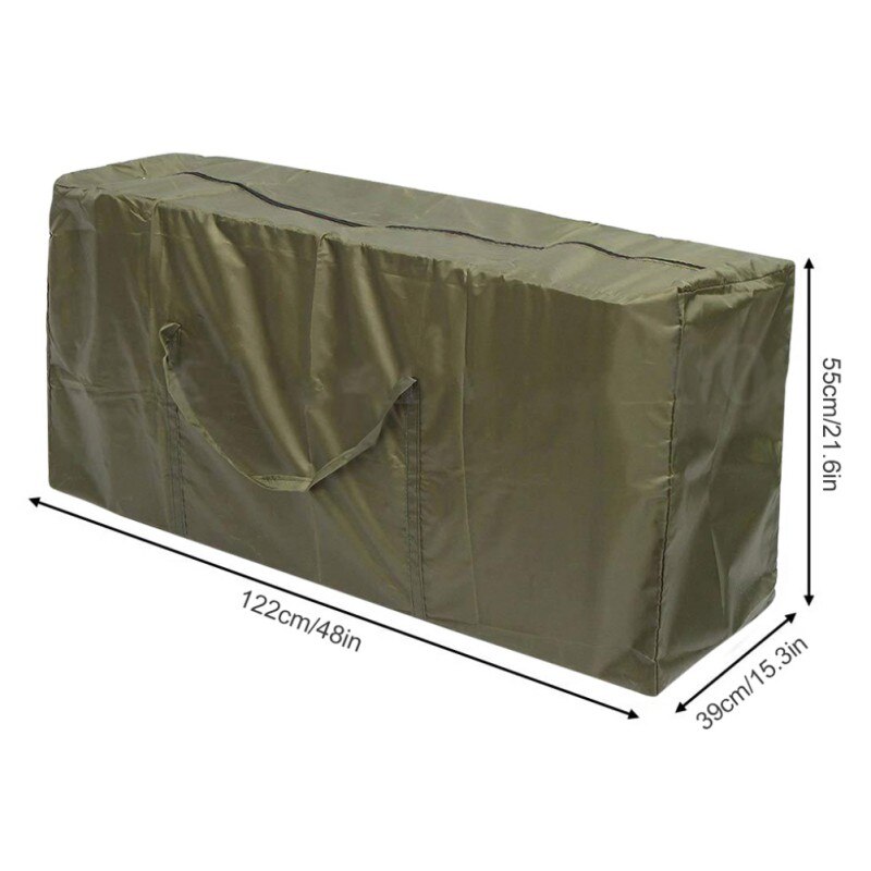 Vandtætte havepuder opbevaringsposer vandtæt letvægts havemøbler arrangørpose til sengetøj med lynlås i håndtaget: A1