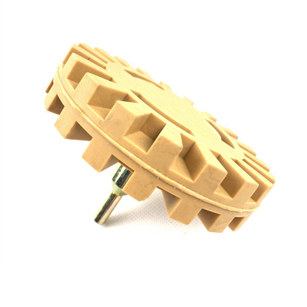 4 inch Rubber Eraser Wheel for Remove Car Glue Adhesive Sticker Pinstripe Decal Graphic Auto Repair Paint Tool