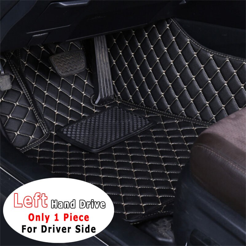 For Honda Cr-z CRZ cr z Car Floor Mats Auto Carpets Foot Rugs Interiors Accessories Waterproof Dash Mats: front 1pcs blk beige