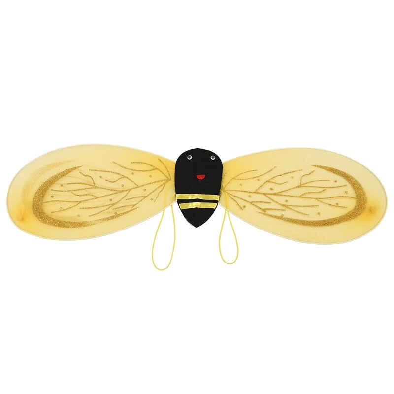 4Pc Bumble Bee Honing Meisjes Kids Fairy Halloween Fancy Dress Up Party Kostuum