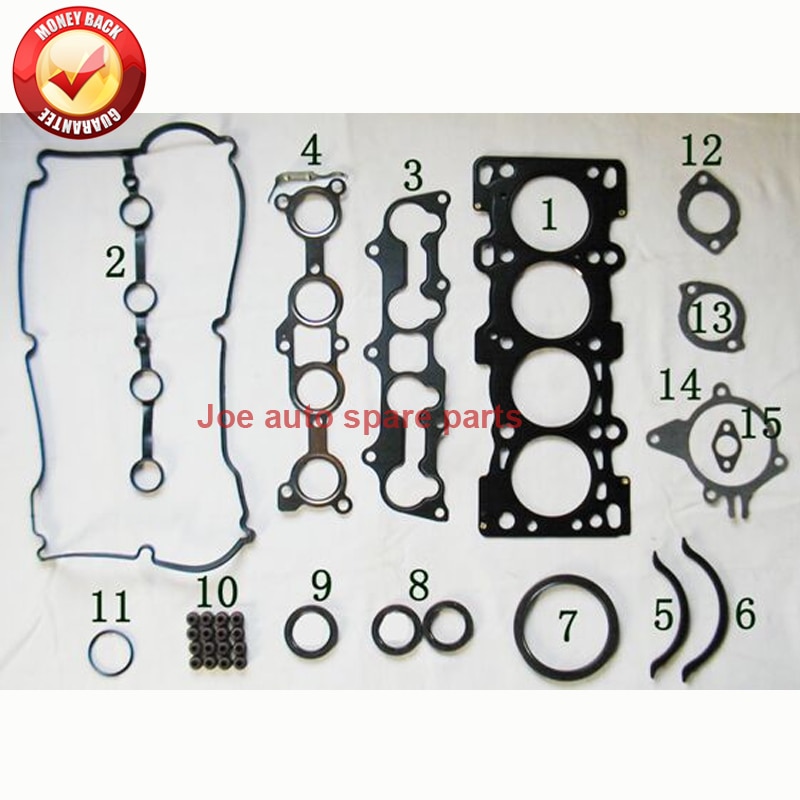 Z5 Z5DE Engine Full gasket SET kit for MAZDA 323 ETUDE FAMILIA V 1.5L 16V 94- 8EB5-10-271 8ABE-02-310 0372-4903 430143P 707.110