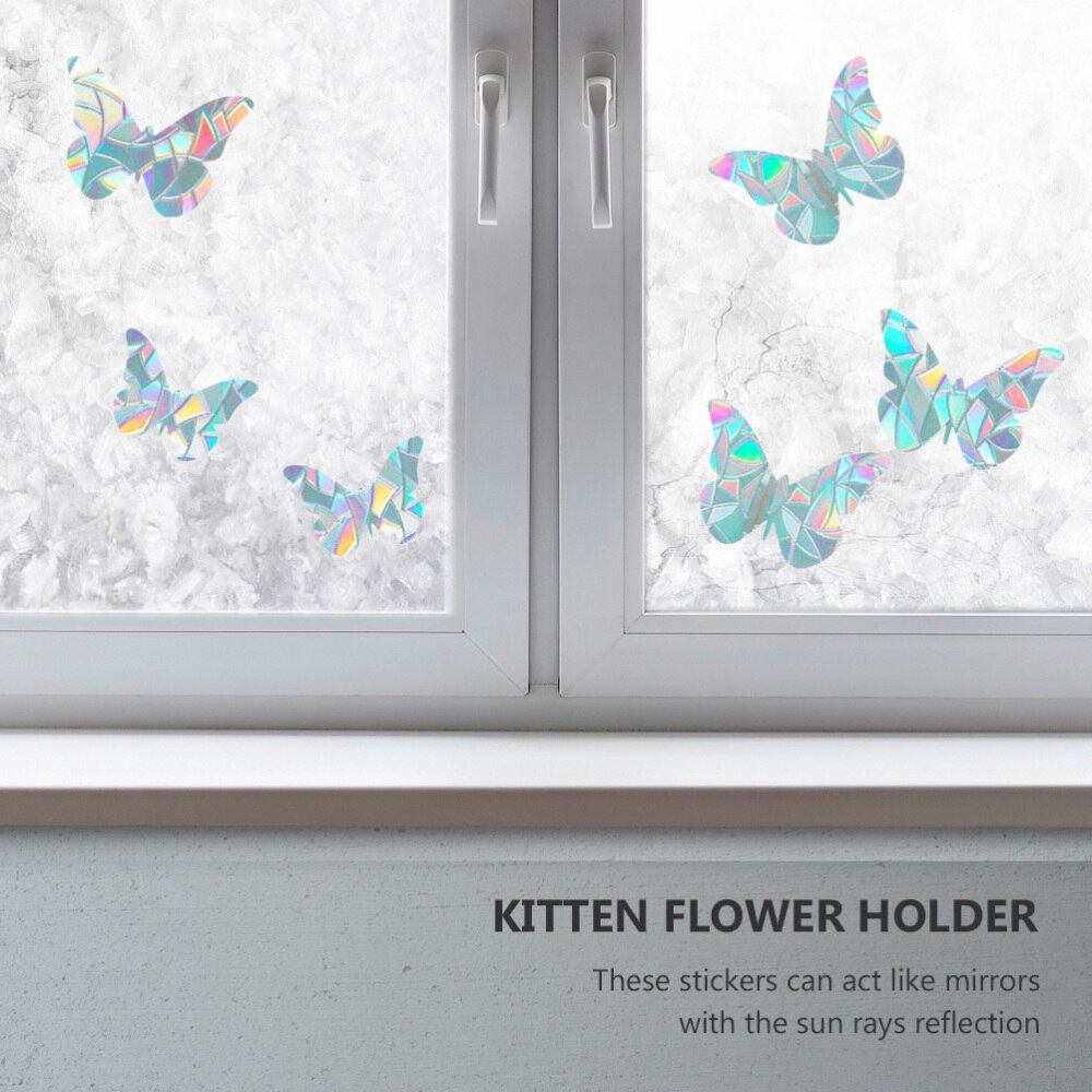 10 Sheets 1 Set Durable Window Alert Stickers Static Stickers Window Stickers