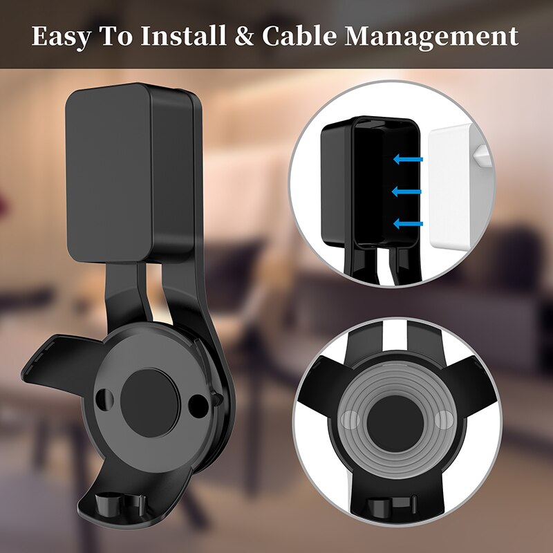 LINGYOU-colgador de montaje en pared para Alexa Echo Dot de 4ª y 5ª generación, accesorios de ahorro de espacio en dormitorio, cocina y baño