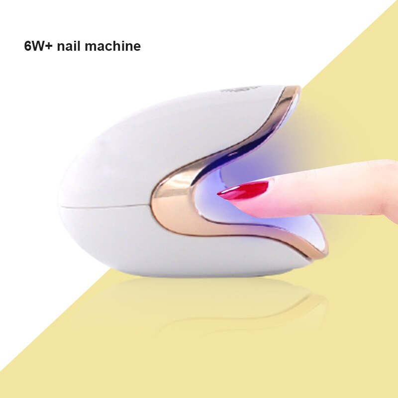 6W Mini Nail Lamp Led 3 Led Uv Lamp Usb Kabel Nail Uv Gel Varnish Quick-drogen Droger Machine Tool Bakken Lamp