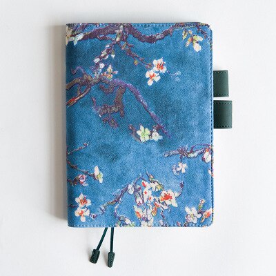 Cubierta Retro de Van Gogh para Hobonichis, cuaderno de diario A5 A6 estándar, suministros de papelería, Bloc de notas de Plan Escolar Kawaii: A5 / Inner Blank Book